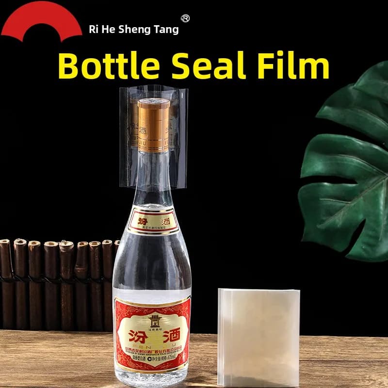 Pellicola Termoretraibile in PVC per Sigillatura Bottiglie di Vino e Whisky, Film per Conservazione Alimentare