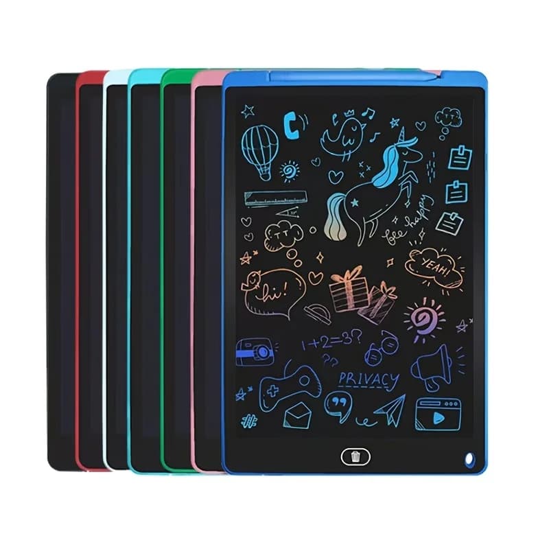 Tavoletta da scrittura LCD da 12 pollici scrittura digitale elettronica schermo colorato Doodle Board carta da disegno tavoletta da disegno regalo per bambini