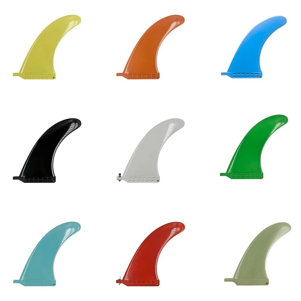 Pinna Centrale in Plastica per SUP e Paddleboard, 6.5-10 Pollici, Vari Colori, Accessori per il Surf