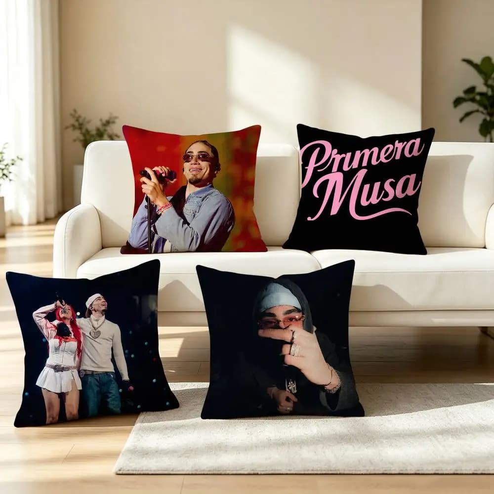 S-Singer O-Omar Courtz Pillow Case Square Double-Sided Sofa Cushion Cover Bedroom Bedside Pillow