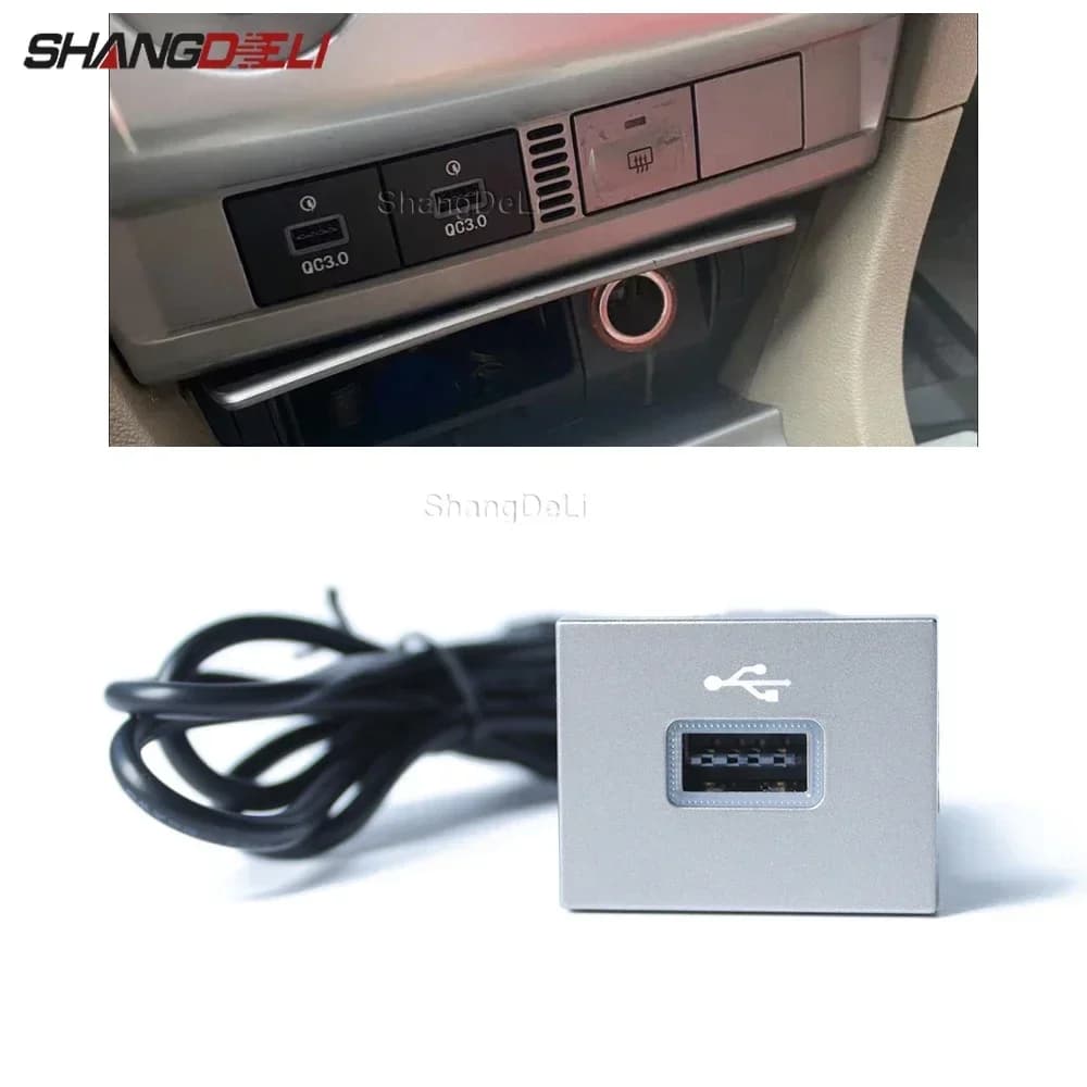 Auto Nero/Argento Adattatore di Ingresso USB Audio Radio u-disk flash Presa Cavo di Interfaccia Per Ford Focus 2 Mk2 2009-2011 Accessori
