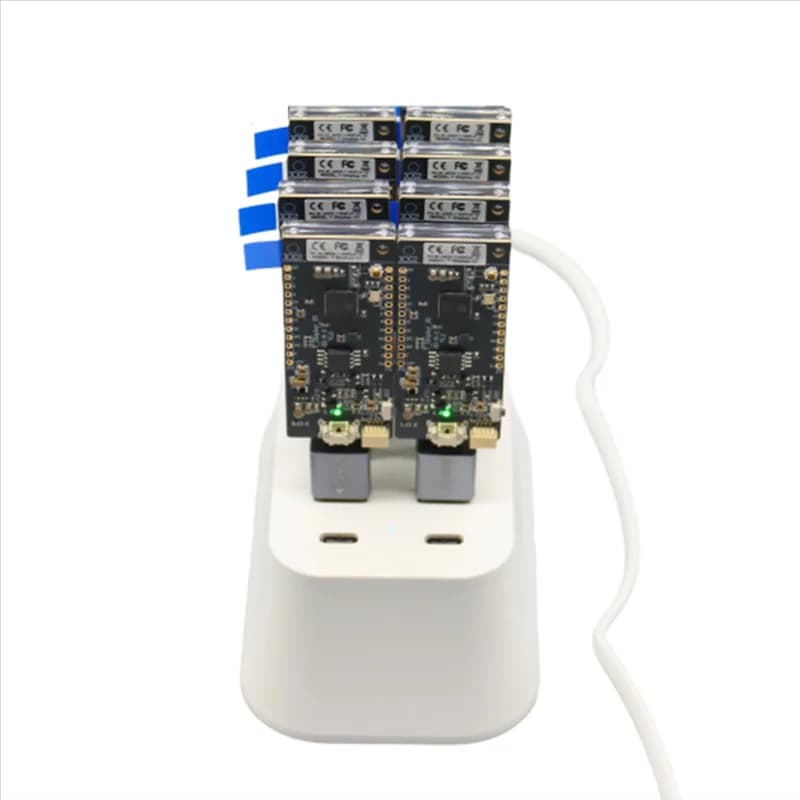 A10R 8PCS Nerdminer V2 Bitcoin Solo Miner 780Kh/S Con T-DISPLAY-S3 E Hub USB a 8 Porte Efficiente Stazione di Mining BTC SPINA UK