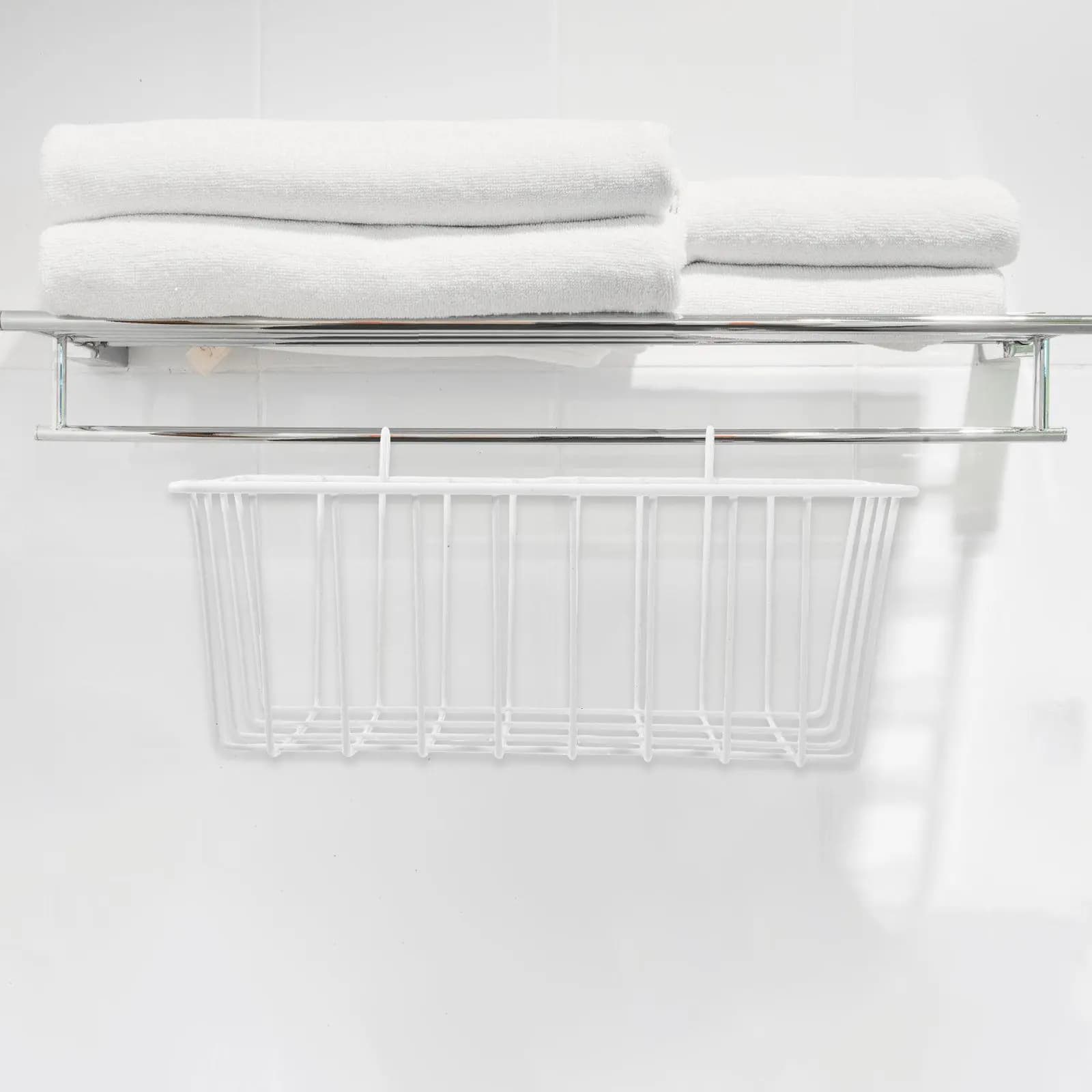 Hanging Basket Wire Storage Rack Wall Mount Kitchen Bathroom Organizer Small Sundries Storage Shelf Rack Hanging Wire Basket
