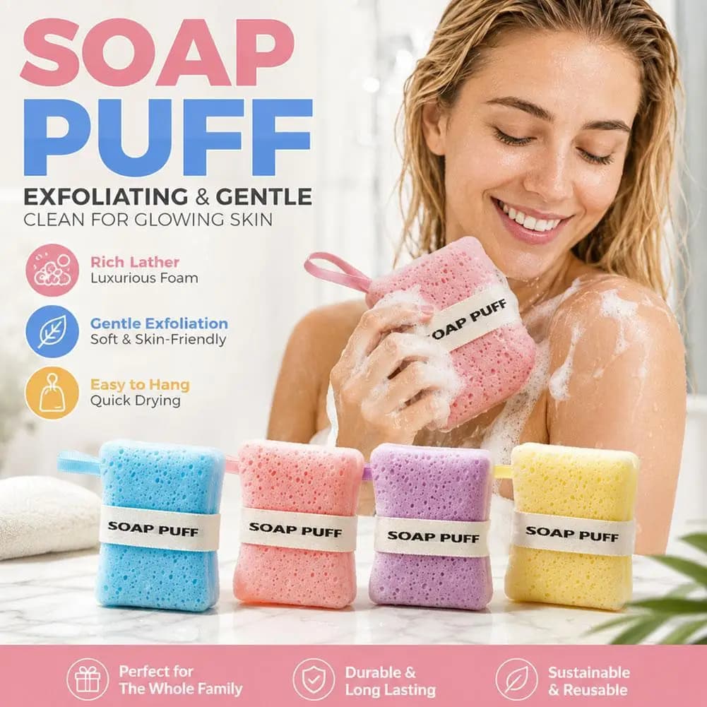 Mesh Soap Bags Wash Sponge For Soap Bars, Hangable Bar Soap Pouch, Soap Pouch For Shower, Colorful Soap Saver Bag For Body Wash