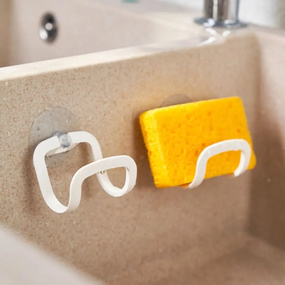 New Suitcase with Suction cup, Multifunctional PP Drenante Support Durable for Sponges, for Kitchen and Bathroom