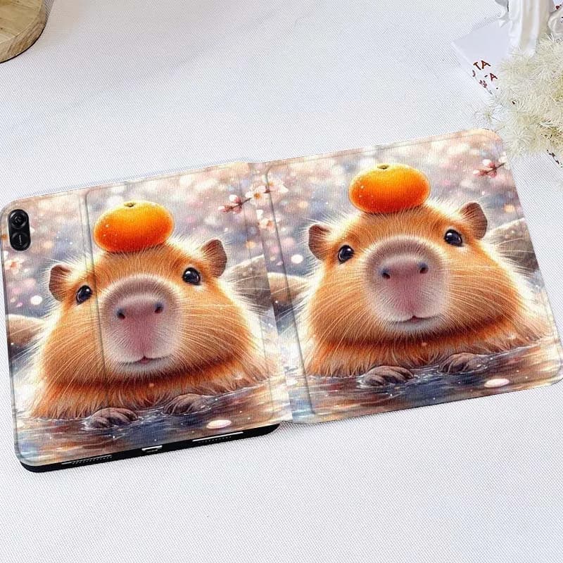 Case for Tablet Capibala Anime Carino for Huawei MatePad M5 T5 SE 11 Pro Honor Tab 5 V7 V8 X9 GT 10.1 10.8 Inches