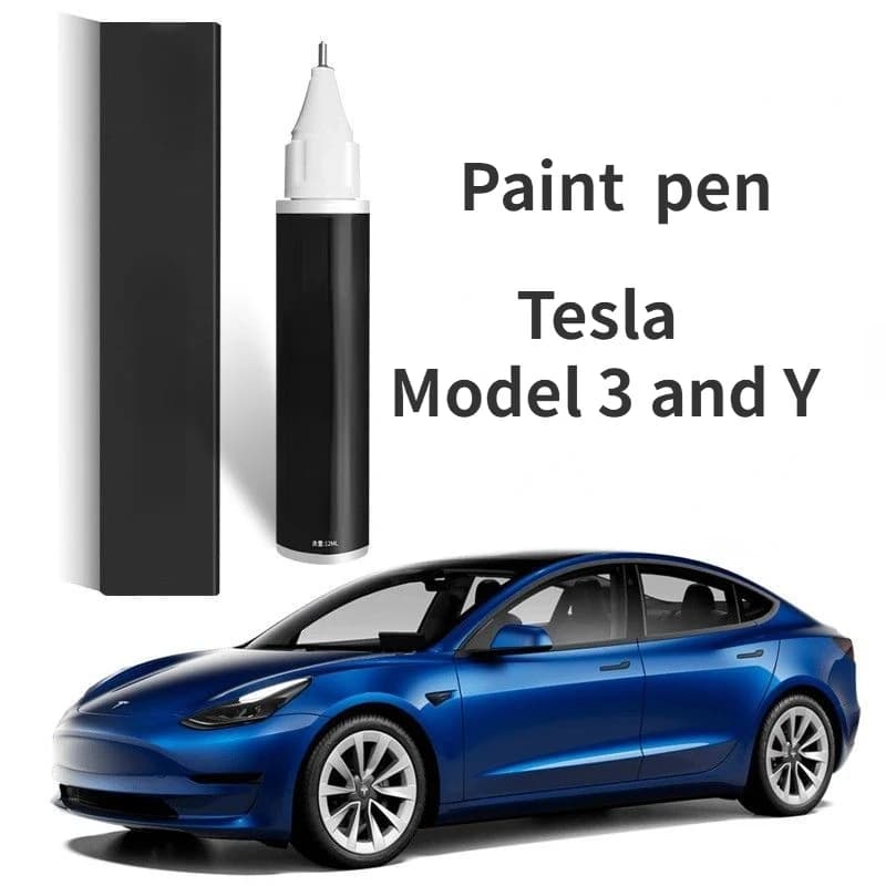 Vernice adatta per Tesla Model 3 e Model Y Penna per ritocchi blu Accessori per Roadster blu Vernice per auto Boss Riparazione del coprimozzo ruota