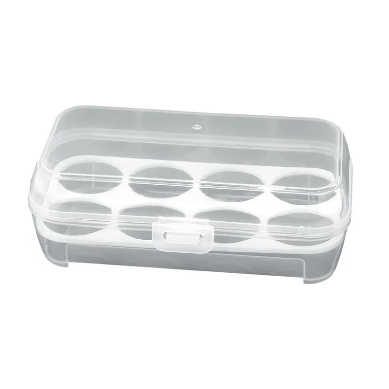 Shockproof Transparent Egg Storage Box Sealed Cover Design Multi Grid Portable Kitchen Food Organizer Container