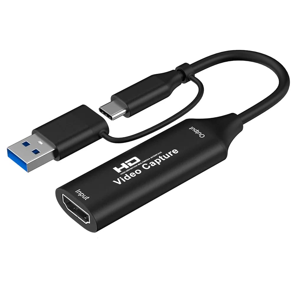 Scheda di acquisizione video USB 3.0 4K HDTV a USB/Tipo C Grabber di giochi Registra video Registrazione audio per Switch Xbox PS4/5 Trasmissione in diretta