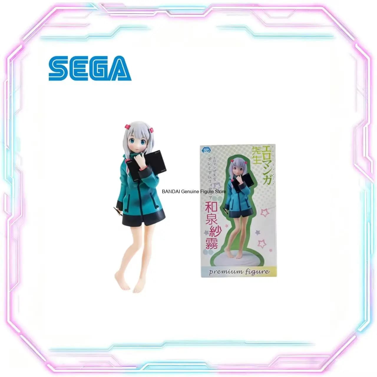 Sega In Stock Original Box Garagekit Model Eromanga Sensei Sagiri Izumi Hoodie Standing Ver Anime Characters Collectible Figure