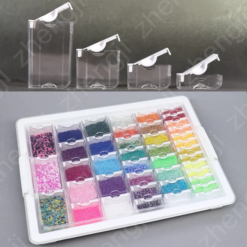 Elizabeth Ward Soluzioni per riporre perline Forniture artigianali Organizzatore Diamond Paintng Drills Contenitori per ricamo Accessori
