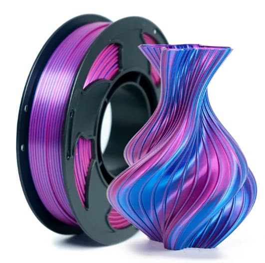 PLA Filament 1.75mm Dual Color Blue Purple, 3D Printer Filament , 250g Spool(0.55lbs) Fits for Most FDM 3D Printers