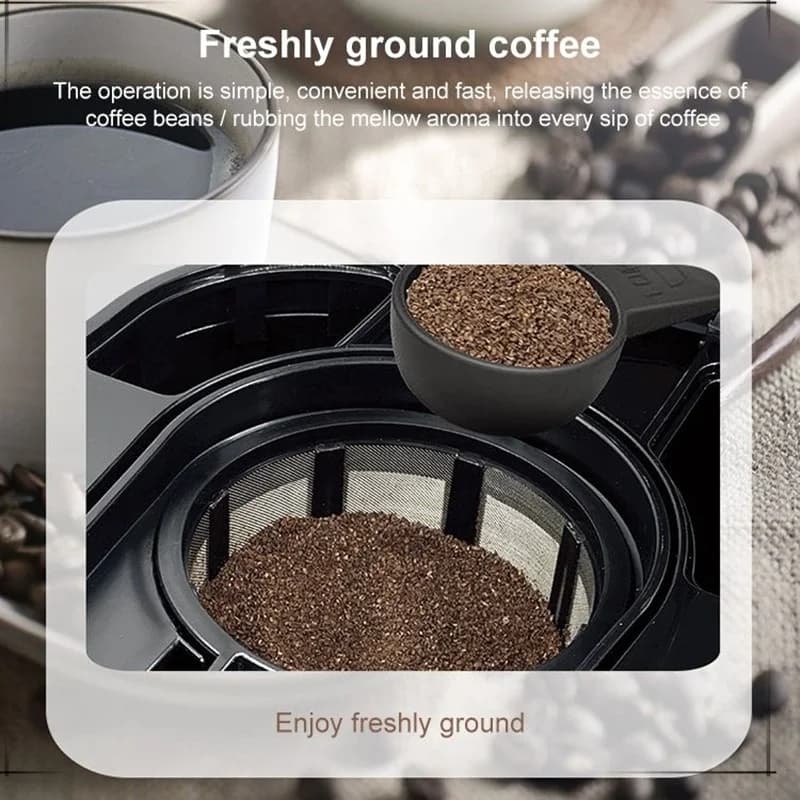 Semi-automatic coffee maker with domestic filter, constant hot extraction, small drop electric coffee maker