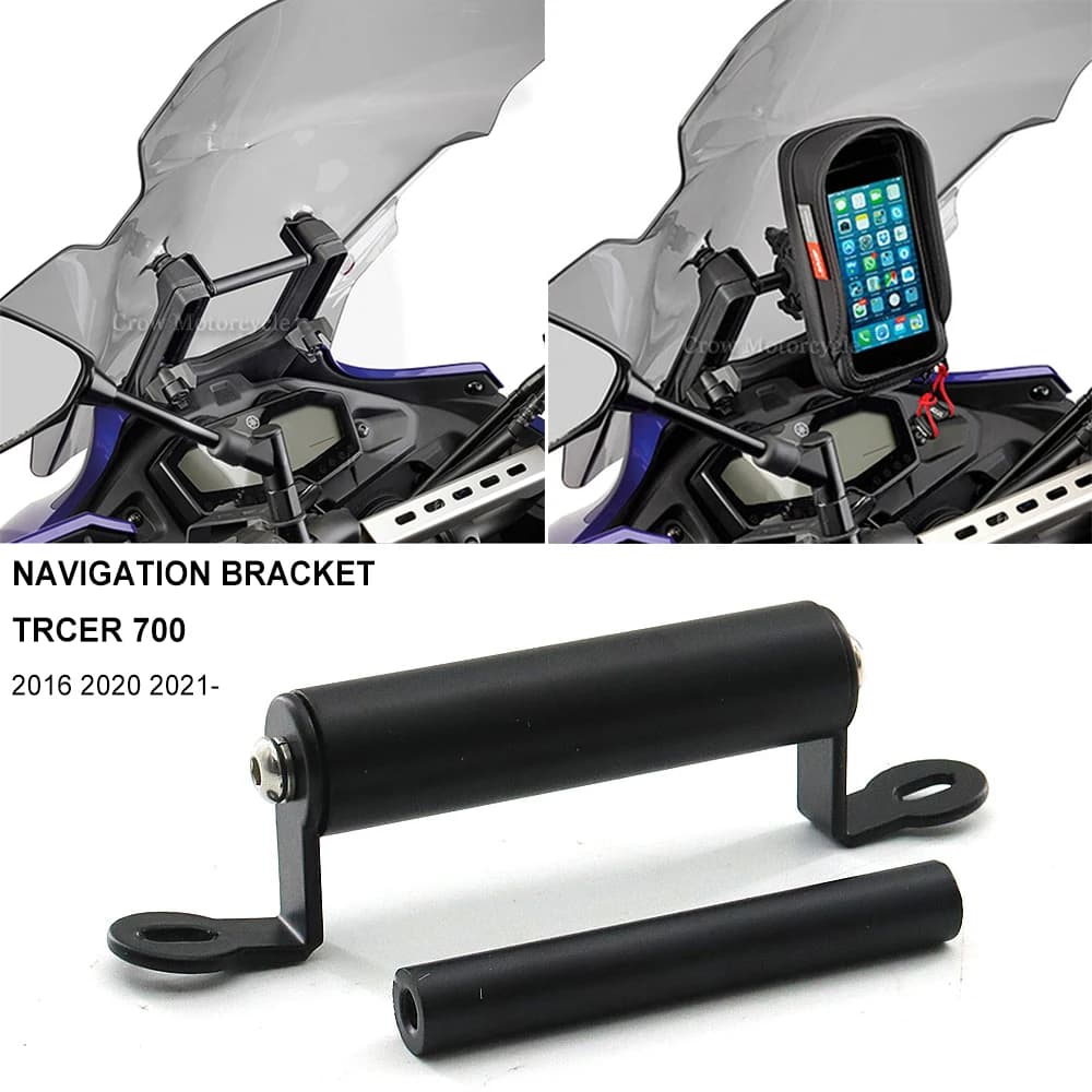 Per YAMAHA Tracer 700 Tracer 7 GT Accessori moto Staffa piastra di navigazione GPS Supporto per parabrezza Supporto per telefono cellulare