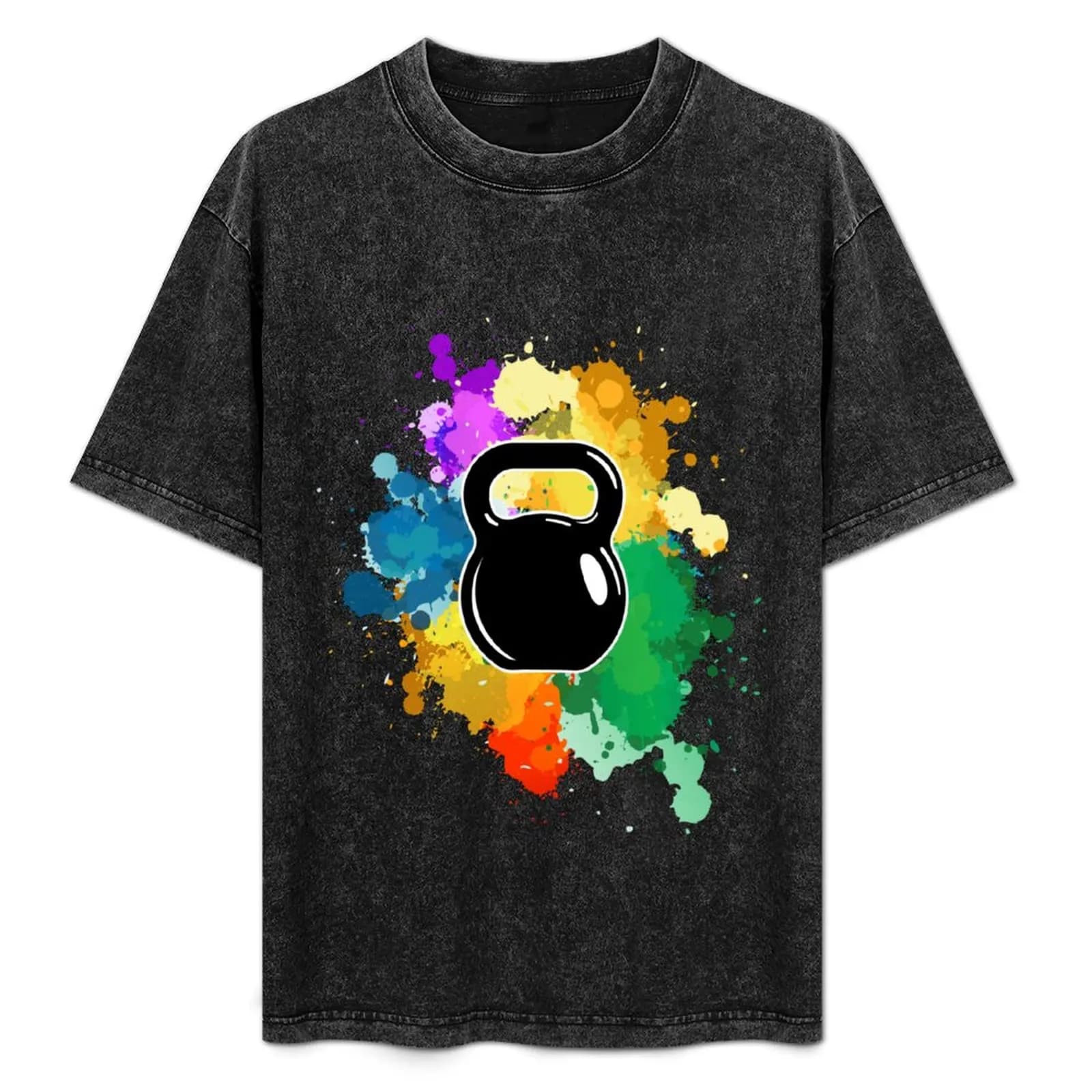 T-shirt colorata Kettlebell Festival casual a maniche corte