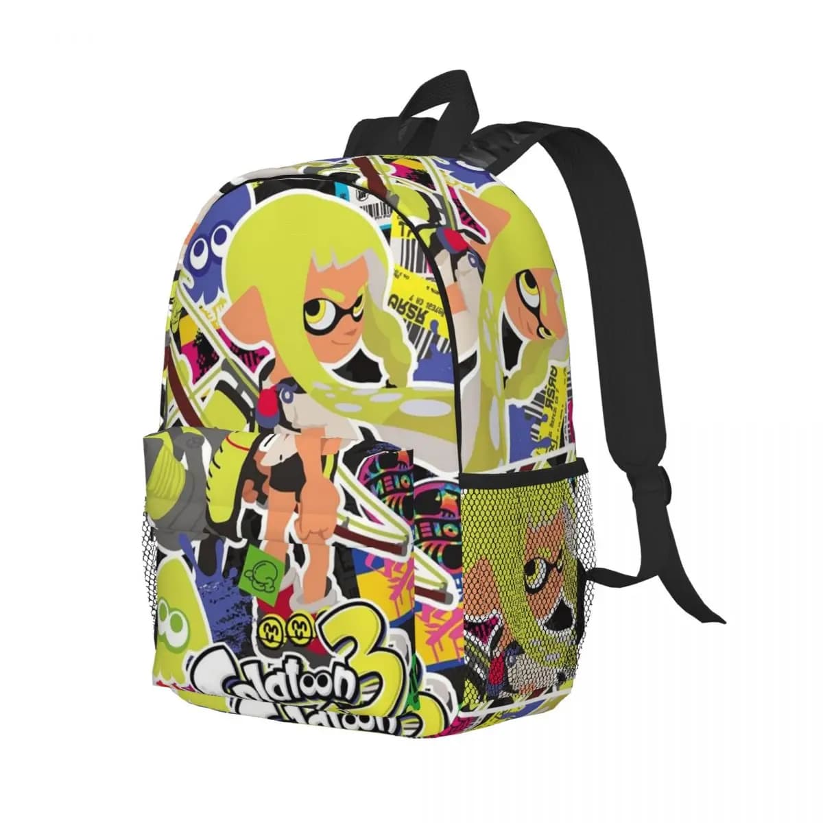 Cartone animato popolare Splatoon 3 Gioco Zaino Studente Ragazzi Ragazze BookBag Borsa da scuola per bambini Borse a tracolla per laptop per uomo Donna