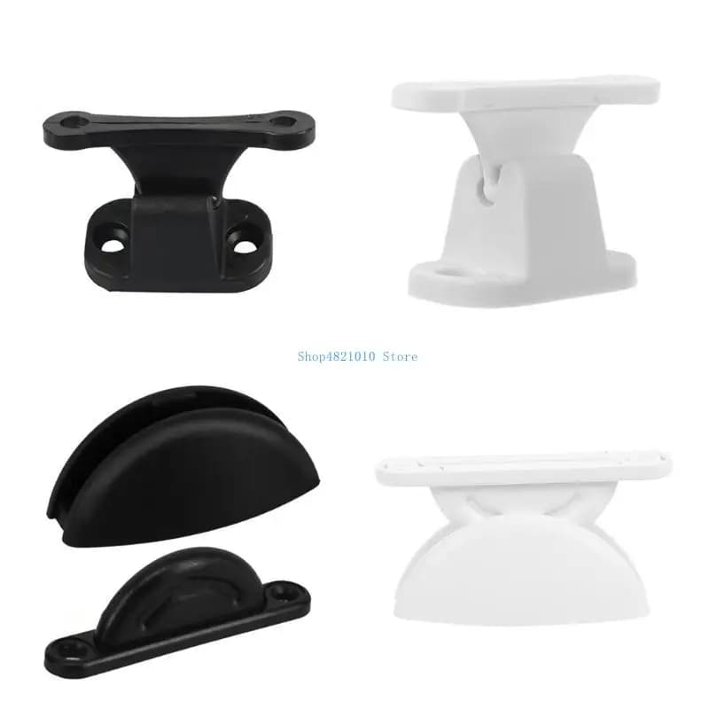 T3LF 2 pcs Prese e fermi per porta nylon affidabili limitatore adatto maggiore stabilità nella porta delle roulotte