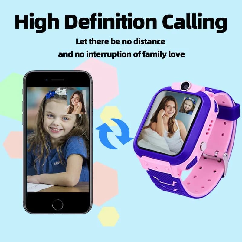 New Smart Watch for Kids Q12 Wristatch for Boys Girl Anti-Lost Smartwatch Tracker Wrist Watch Camera Mobile Mobile Phone Best Gift