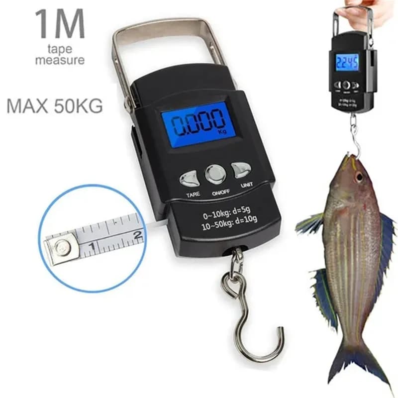 Bilancia digitale elettronica LCD a mano Viaggio Pesce Bagagli Gancio appeso Peso Gorelax Bilancia Mini valigia da viaggio digitale tascabile