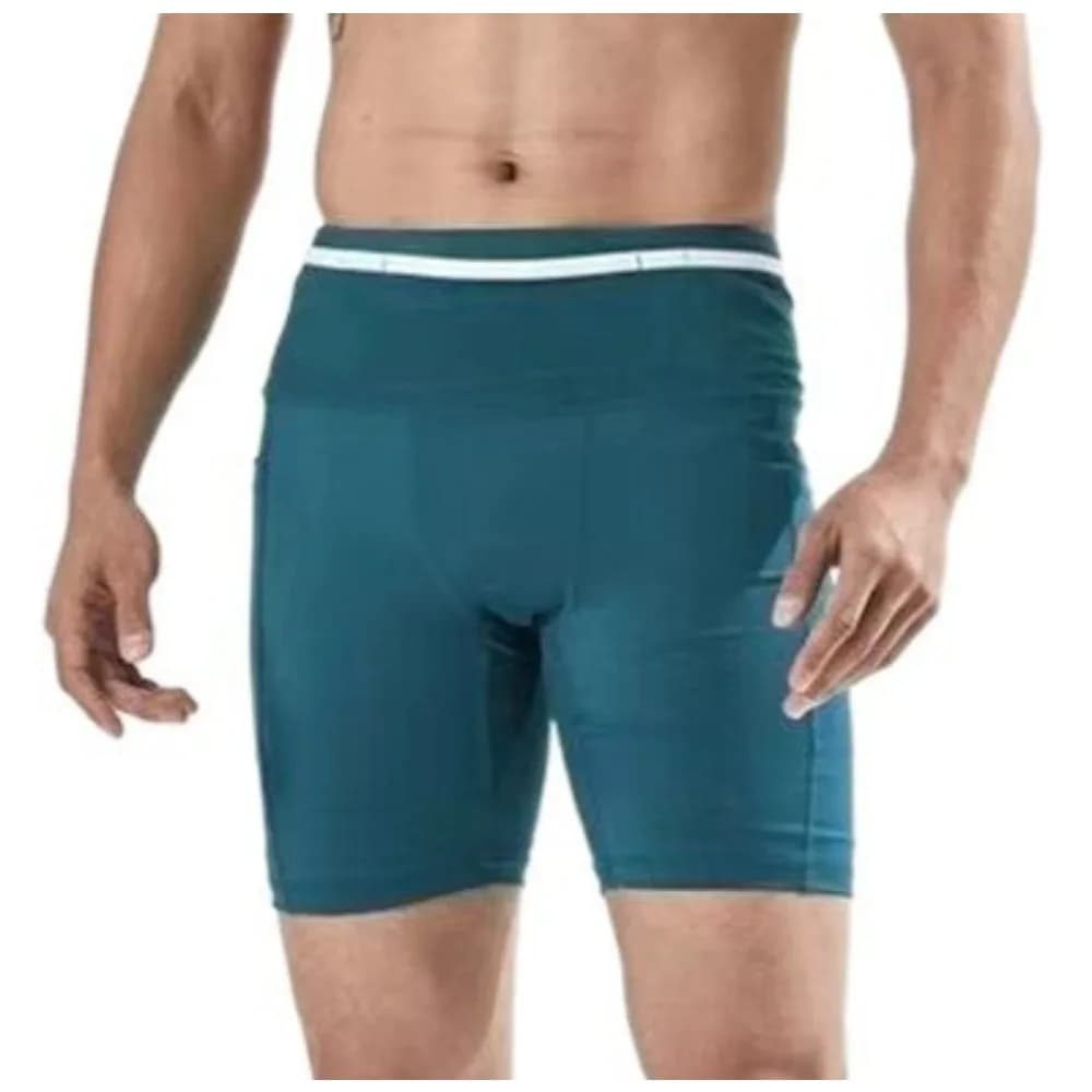 Unisex Running Shorts at Rapid Drying with 6 Pockets, 4 Inch Compression for Cycling and Marathon