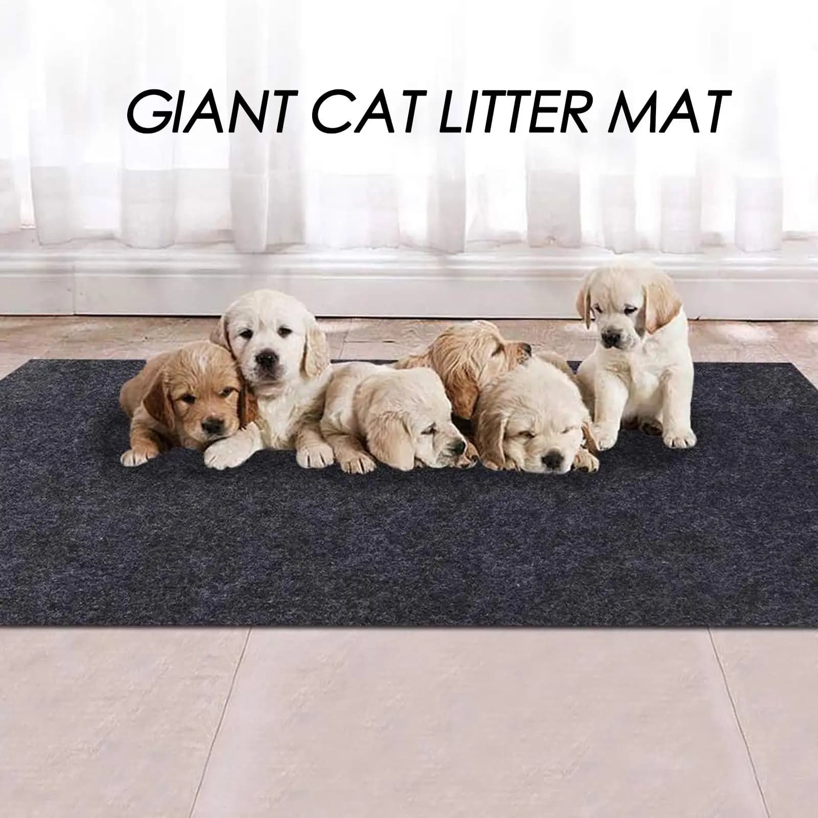 Tappetino per intrappolare la lettiera per gatti Tappetino per intrappolare la lettiera per animali domestici lavabile in lavatrice Tappetino per gattini ad assorbimento rapido Controllo degli odori dei rifiuti