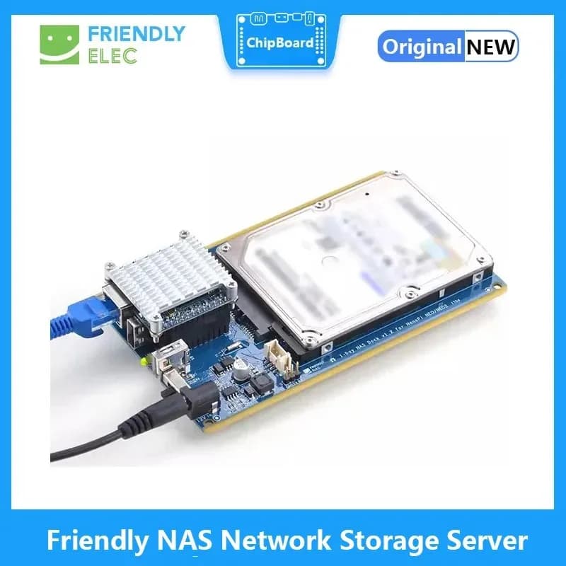 Server di archiviazione di rete NAS amichevole, disco rigido Dock NAS, kit NAS a 1 baia per NanoPi NEO NEO2 Nuovo