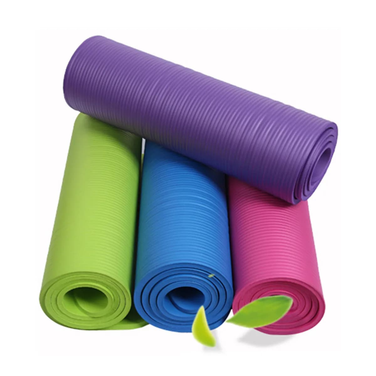 Anti-Slip Yoga Mat Extra Thick High Density Moisture Resistant Non-Tear Exercise Mat For Pilates Workout Home Studio Use