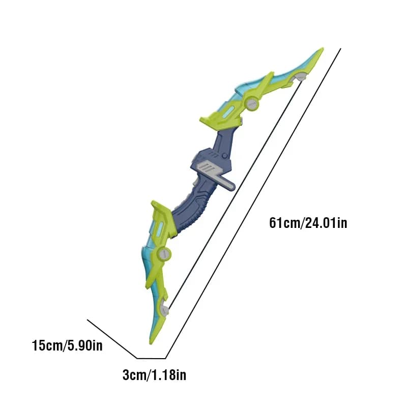 Kids Archery Toy Set Luminous Bow and Arrows with Suction Cup Arrows Standing Target Outdoor Shooting Game Sports Children Gifts