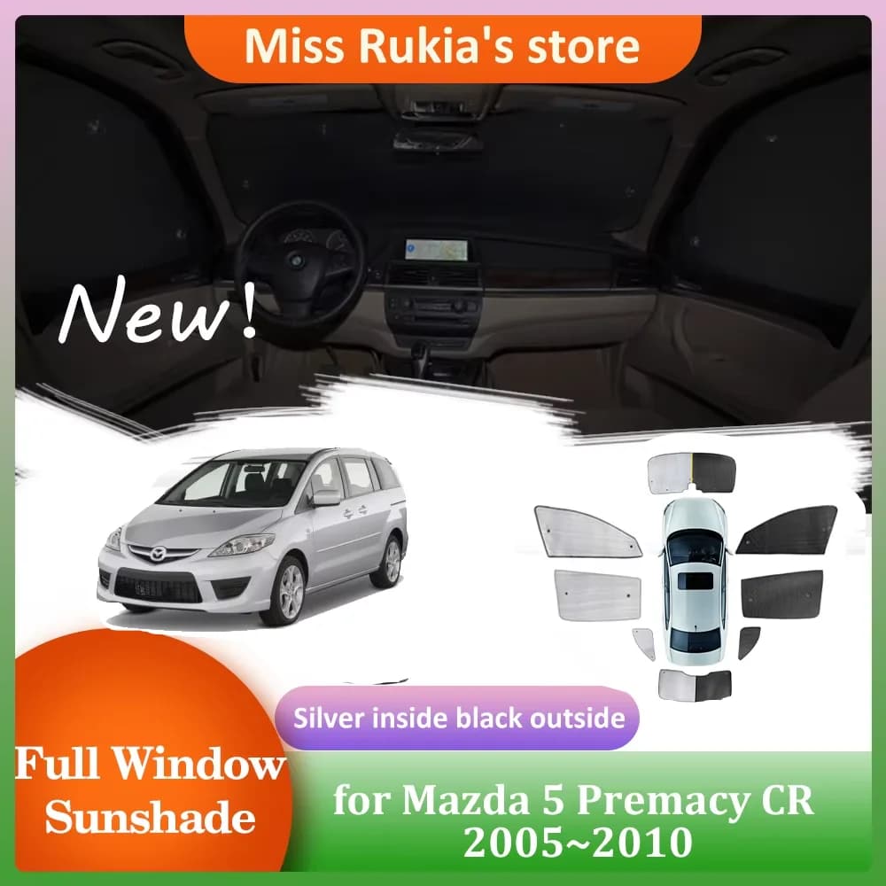 Auto Parasole per Mazda 5 Mazda5 Premacy CR 2005 ~ 2010 Tetto Finestre Visiera Parasole Parabrezza Pad Tenda Tetto Apribile Copertura Accessori