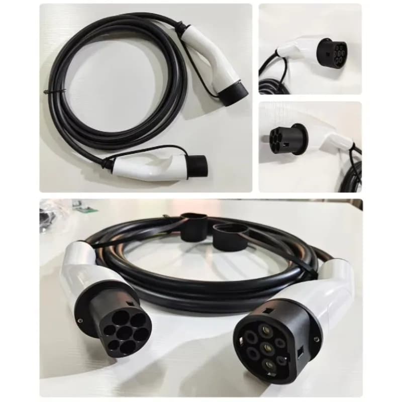 Quick charging cable for electric vehicles E-mingze, type 2 to GBT, AC 3.5kW 7kW 11kW 22kW, extension for electric car chargers