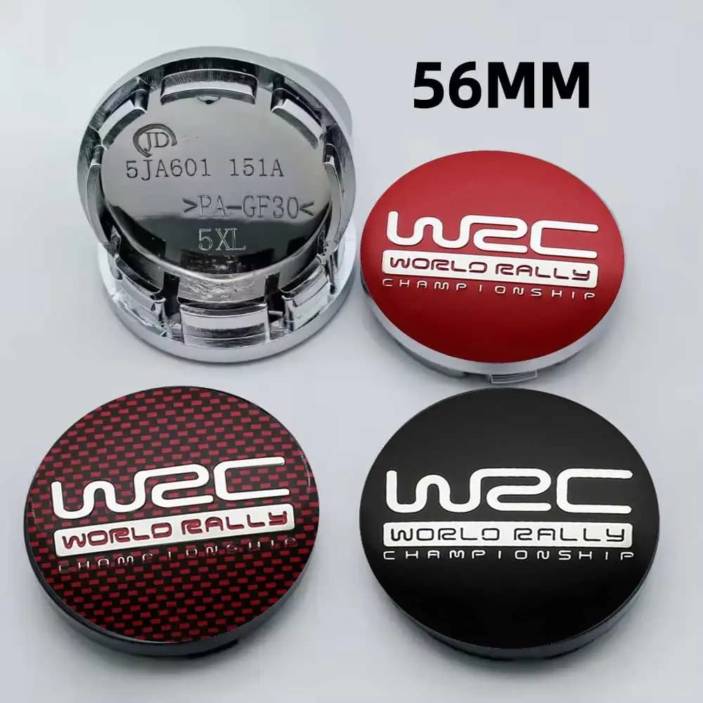 4pcs/lot Universal 56mm WRC Emblem Car Wheel Center Cap Cover Rim Center Sticker
