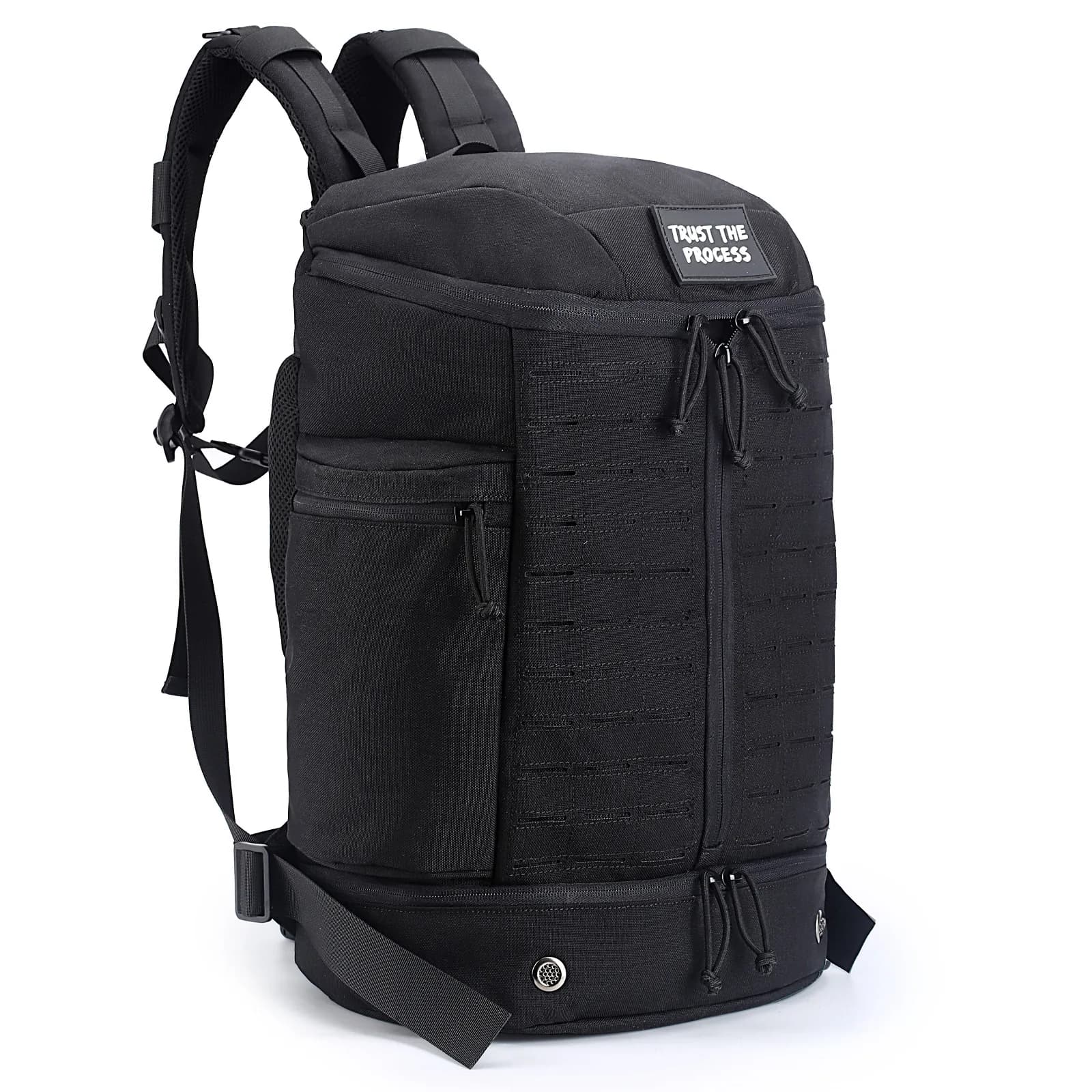Military tactical backpack, backpack for men black small tactical assault bag Modern Utility Bag with Exterior Webbing