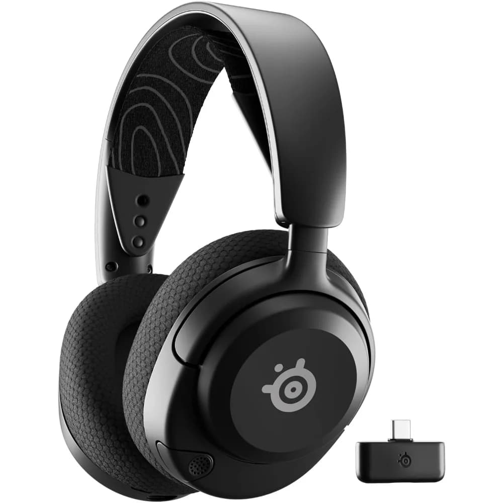 Multi-system wireless gaming headphones with neodymium driver 100 audio presets Battery 60 hours for PC PS5 PS4 Mobile Switch