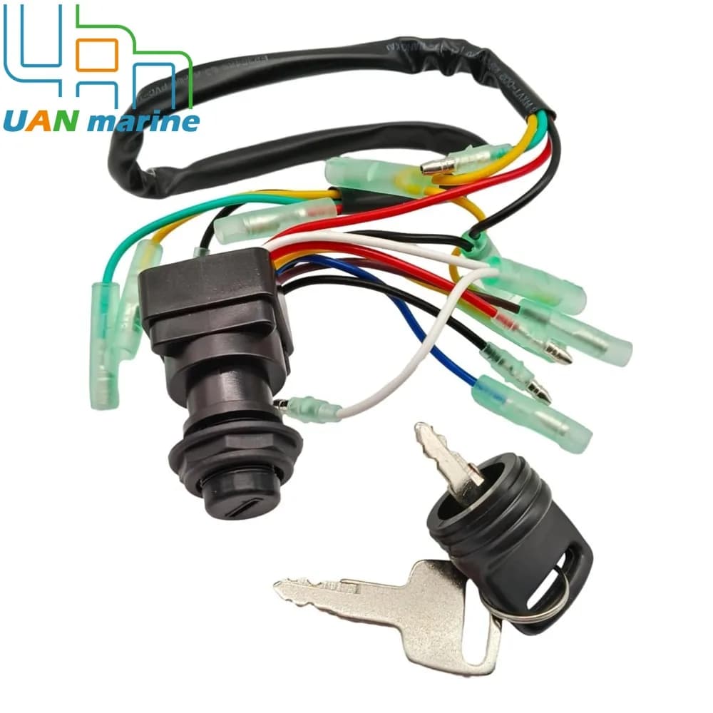 703 82510 43 Scatola telecomando Interruttore di accensione Chiave assy per Yamaha 2 e 4 tempi 6-300 HP Motori per barche 703 82510 42 703-82510-11