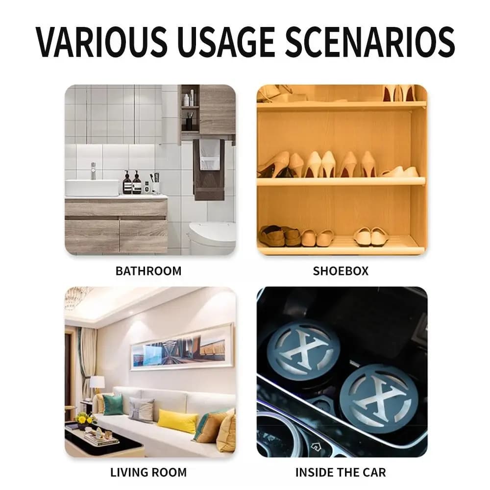 220g Safe Car Deodorant, Long-Term Light Perfume, Lemon Fragrance, Rose, Lavender, Solid Perfume Compact for Car/House