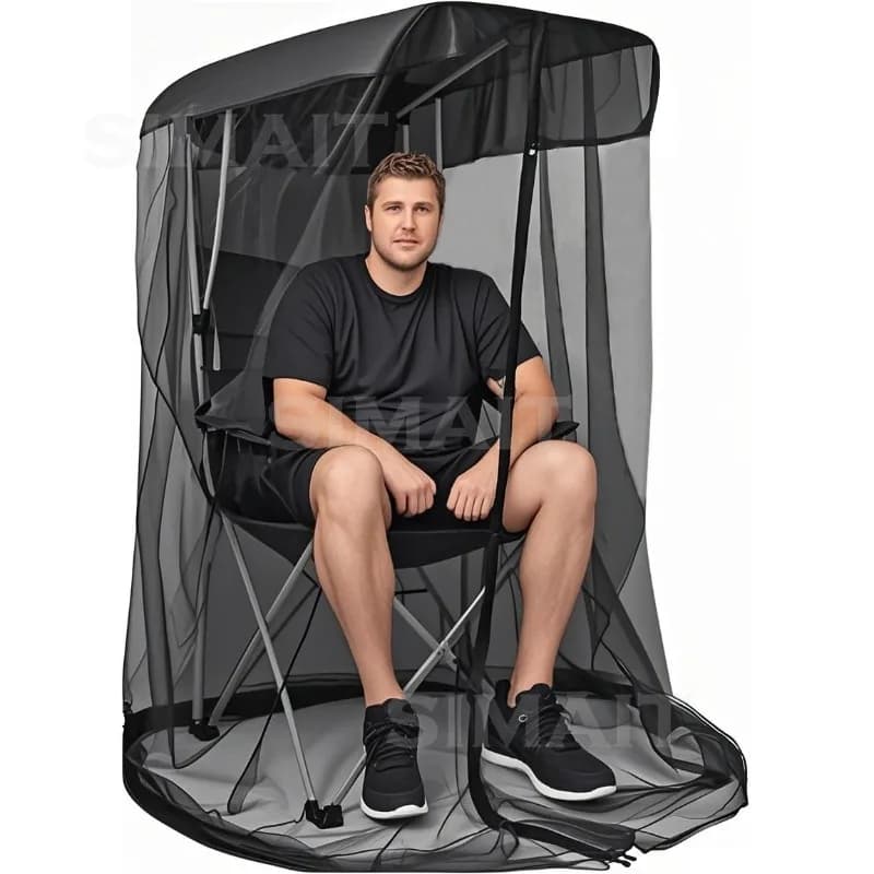 Outdoor Swing Mosquito Net, Fishing Courtyard Garden Swing Rocking Chair Blackout Gauze Net, Easy Installation