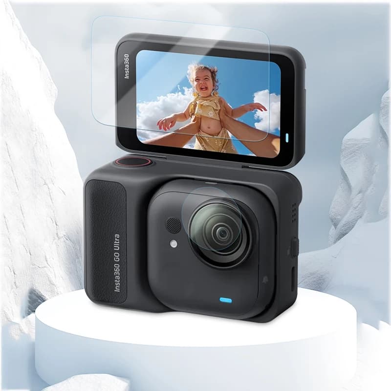 Pellicola salvaschermo in vetro temperato per Insta360 GO Ultra Lens Pellicola protettiva idrogel per accessori Insta360 GO Ultra