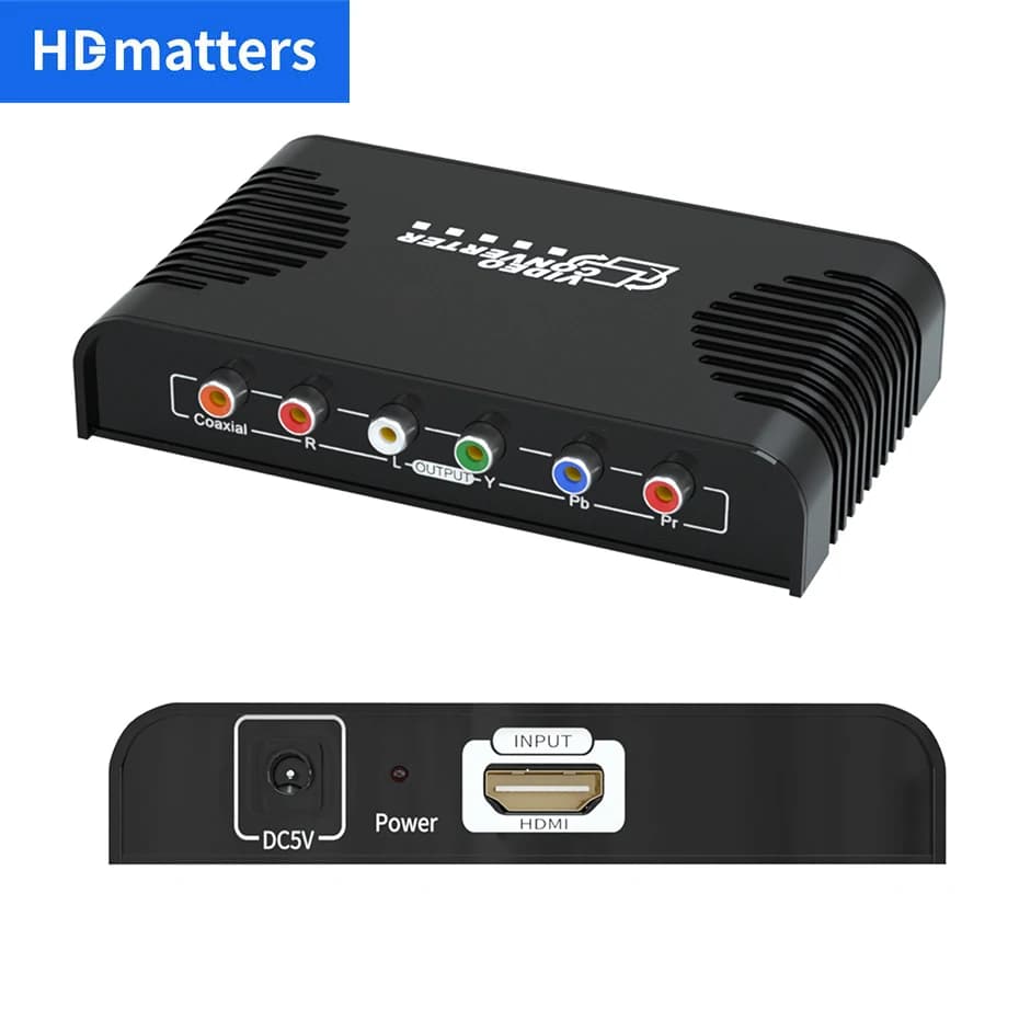 Convertitore da HDMI a RGB Convertitore da HDMI a componente 1080P Ypbpr per PS4 Xbox DVD Ingresso HDMI a uscita YPbpr