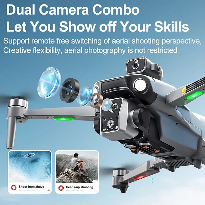 K19 MAX GPS Drone Air Drop Automatic Turnaround 5G 4.5-inch Screen Remote Control Obstacle Avoidance Drone Camera FPV Dron