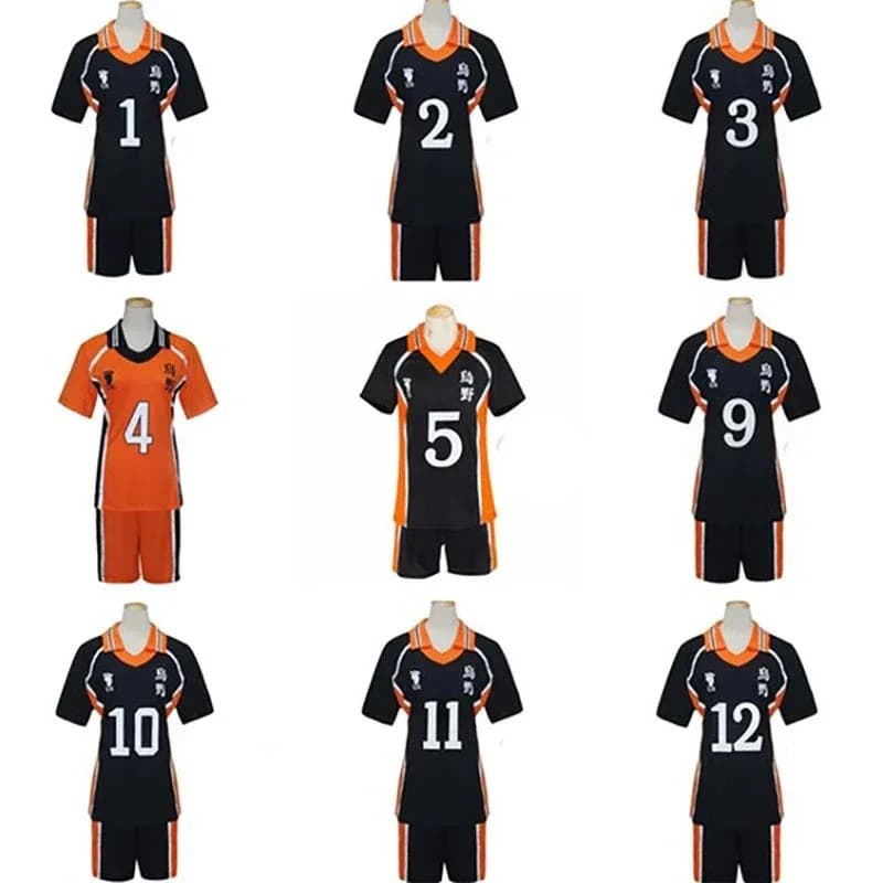 2025 yiyi Hot Anime Haikyuu Costume Cosplay Karasuno High School Pallavolo Club Hinata Syouyou Kageyama Tobio Maglia sportiva