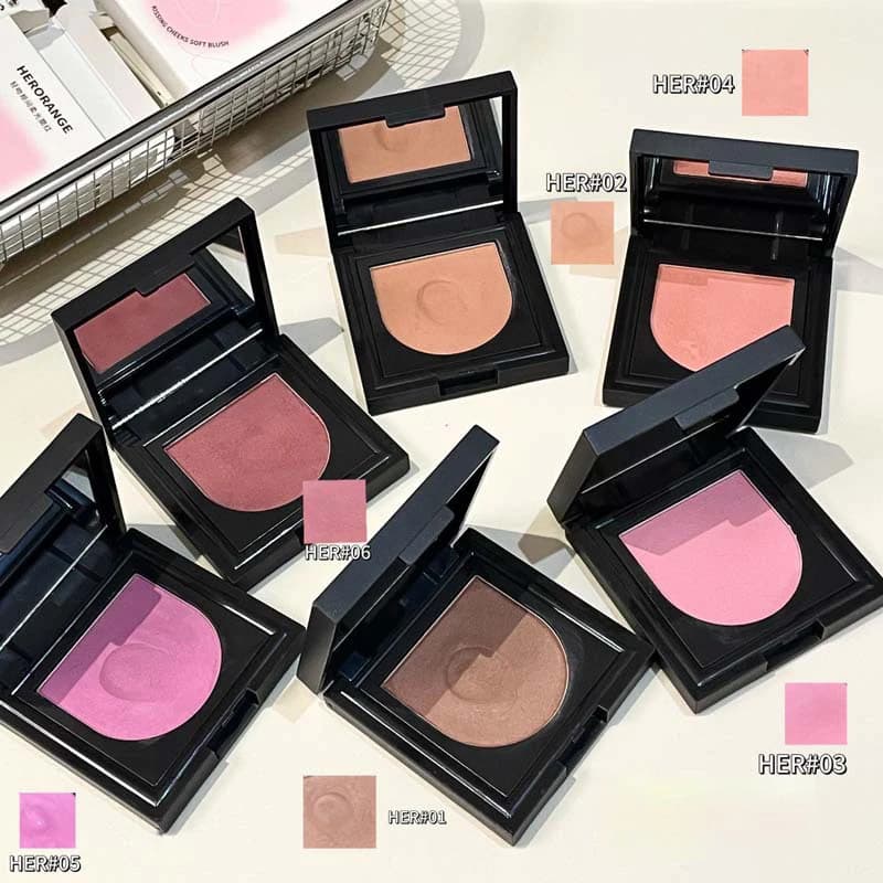 1Pc HERORANGE Multipurpose Cream for Blush, Umbrella and Rossetto, Illuminante Viso Opaco, Monochromatic Natural