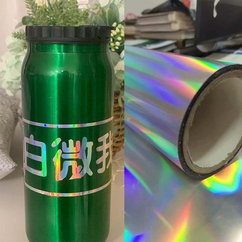 BHUNITY 1.22m×50m Hologram Laser Cutting Vinyl Roll | Strong Adhesive Self-Adhesive Film for Car Wraps & Vinyl Cutters