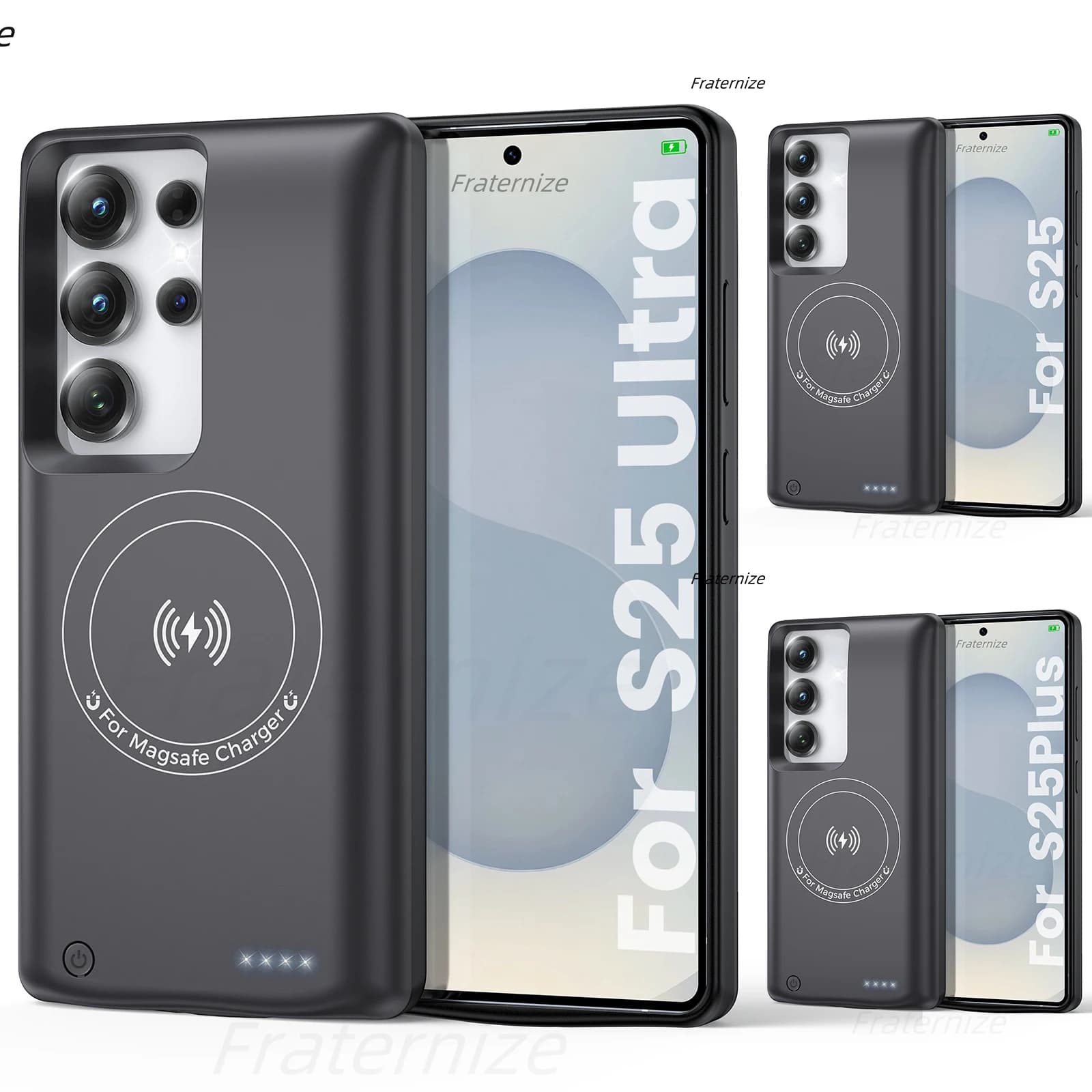 Per Samsung Galaxy S22 S23 S24 S25 Ultra S25 Plus Custodia caricabatteria wireless magnetica per custodia di ricarica Magsafe Power Bank