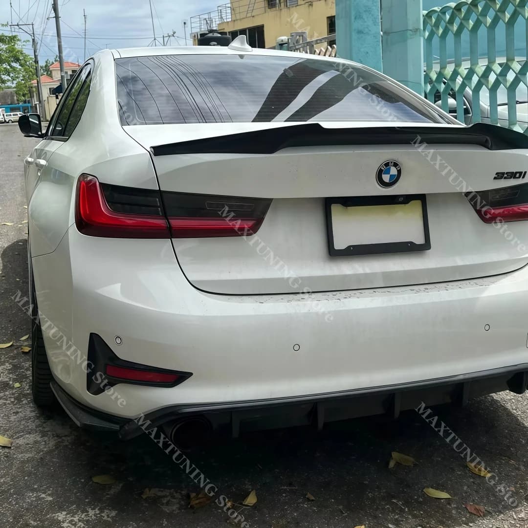 Maxton Style For BMW 3 Series G20 G21 Standard 2019-2022 Pre-Facelift Rear Bumper Valance Diffuser Spoiler Exterior Guard Tuning