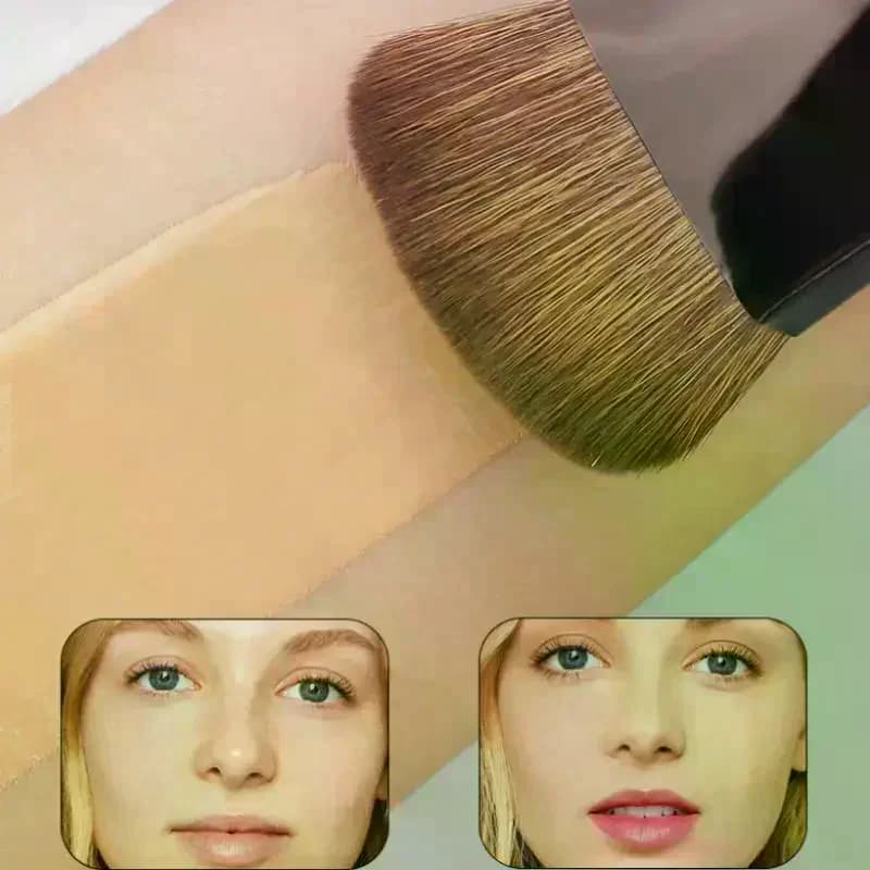 Ultra Thin Foundation Brush Contouring Brush Synthetic Bristles Precision Application For Liquid Cream Streak-free All Skin Type