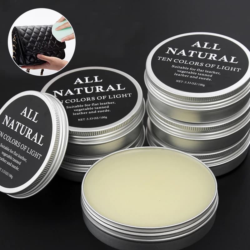 Crema all'Olio di Visone per Pelle 30ml/50ml/100ml, Crema per la Cura delle Scarpe e delle Borse, Crema per la Manutenzione della Pelle, Accessori per Lavorazione del Cuoio