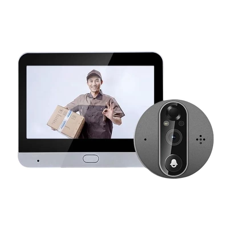 Wireless intelligent video doorbell household electronic cat eye sensor c
