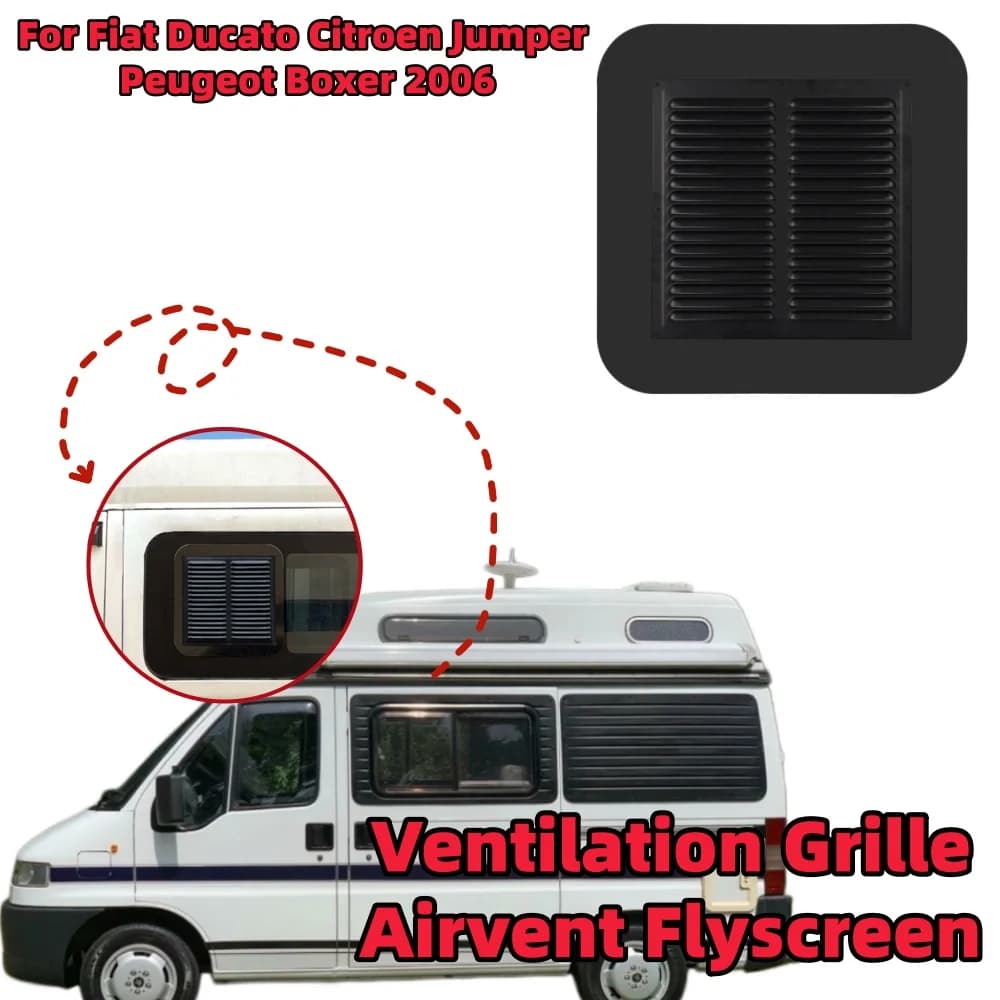 Griglia di ventilazione per camper, zanzariera per finestra scorrevole, rete antifurto per Fiat Ducato, Citroen Jumper, Peugeot Boxer 2006