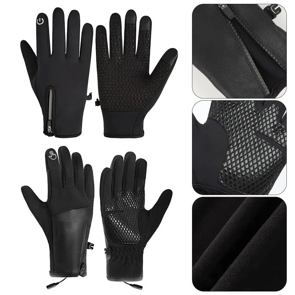 Creative Winter USB Heated Gloves Adjustable Waterproof Rechargeable Gloves Reusable Non-Slip Hand Warming Gloves