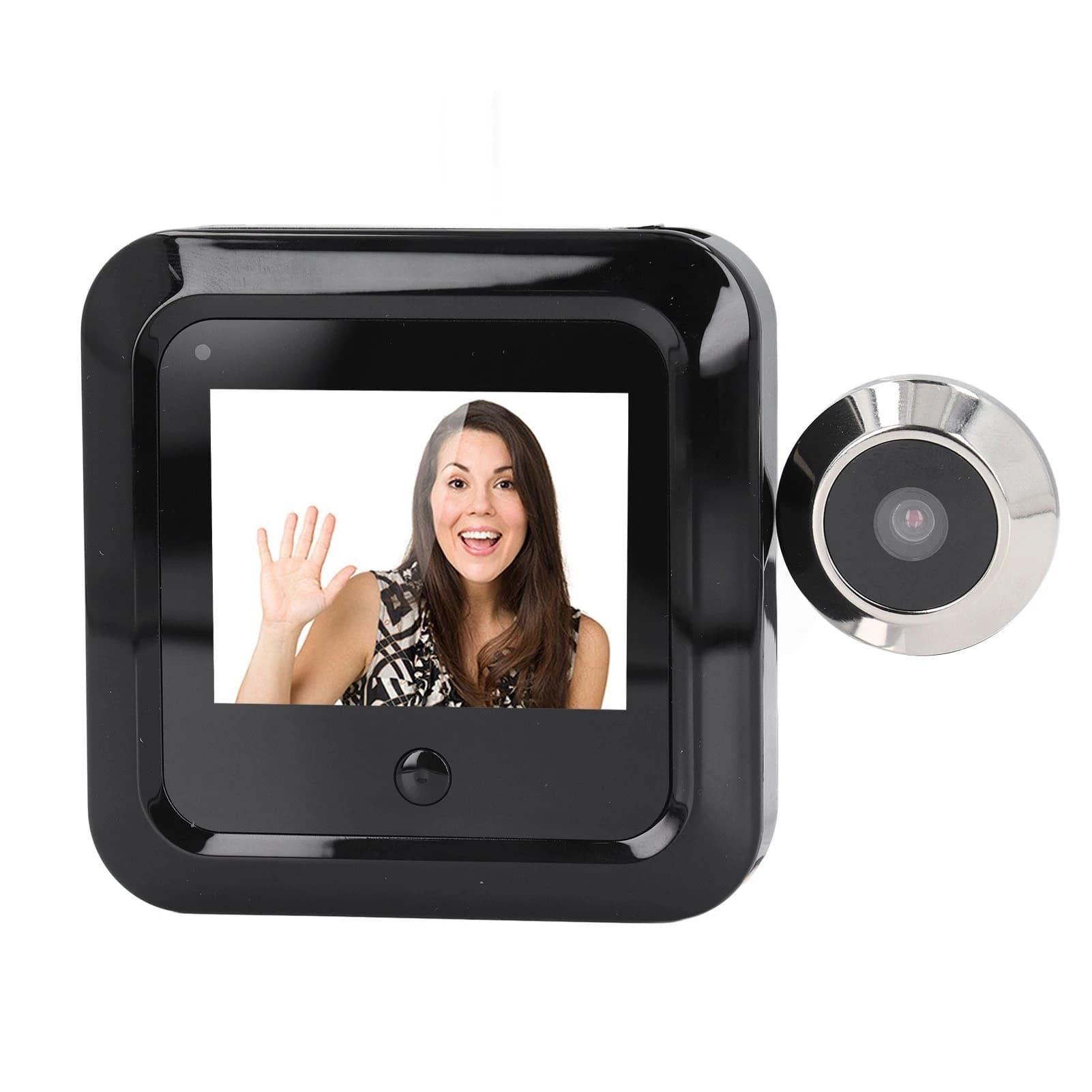 Spioncino Digitale con Telecamera 0.3MP, Angolo di Visione 120 Gradi, in Lega di Zinco e Monitor HD da 2.4 Pollici per Casa